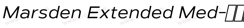 Marsden Extended Med字体转换